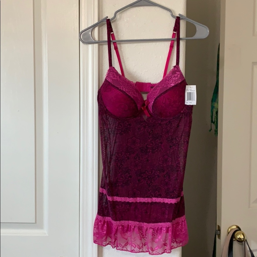 Pink and Black Nightie